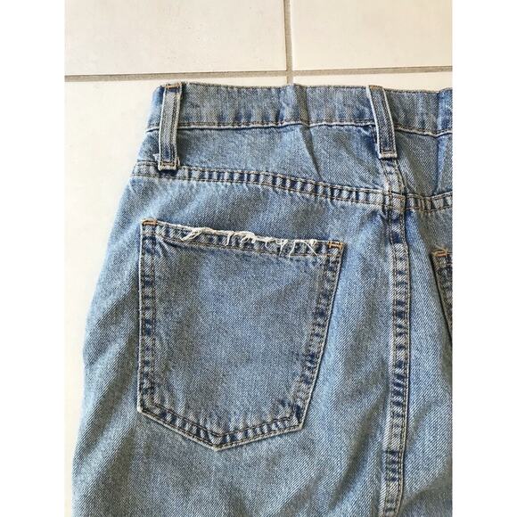 Current Elliott Prey Destroy Distressed High Waist Mini Denim Jean Skirt - Picture 6 of 10